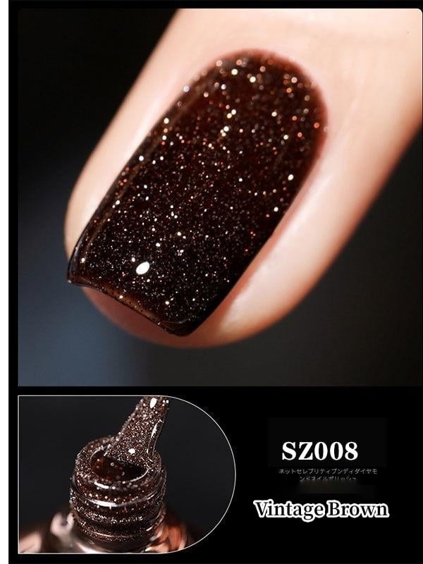 High Density Glitter Gel Nail Polish Sparkling Shine Colors