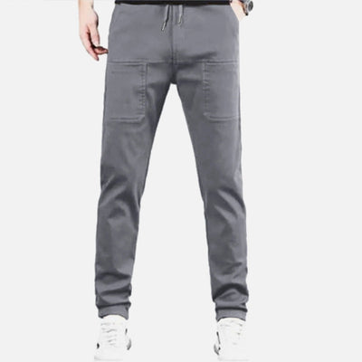 Stretch Cargo Pants With Multiple Pockets And High Stretch Fabric