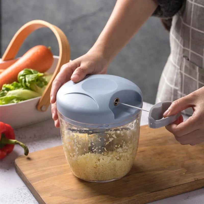 Manual Vegetable Chopper Easy Pull Design For Quick Kitchen Prep
