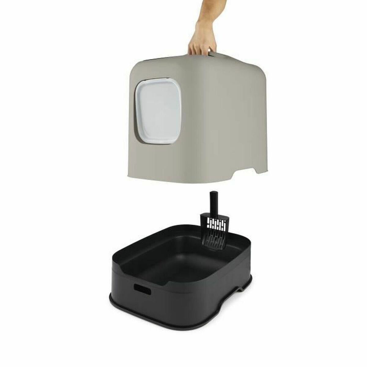 Cat Litter Box With Easy Clean Design For Cats