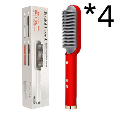 2 In 1 Hair Straightener Hot Comb Curling Tong Electric Brush