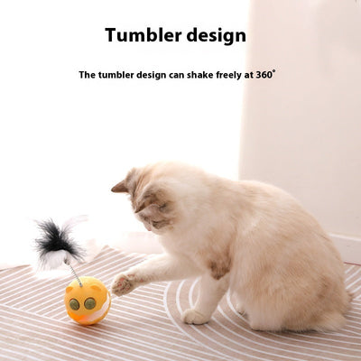 Cat Toy Feather Tumbler Interactive Teaser For Cats