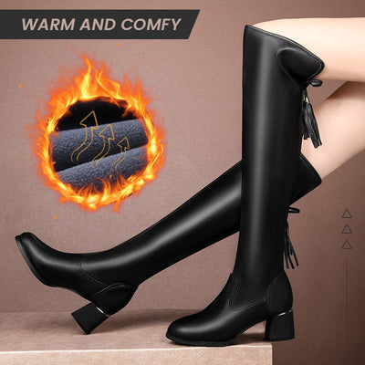 Warm Elastic Boots Stylish Comfortable Winter Footwear