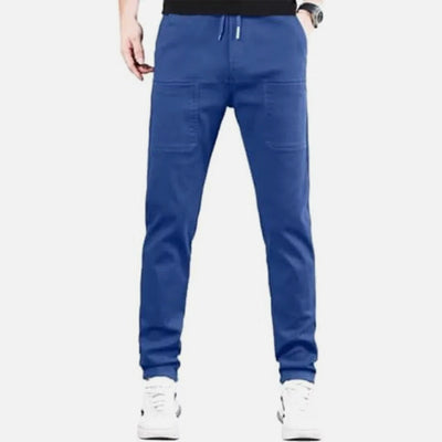 Stretch Cargo Pants With Multiple Pockets And High Stretch Fabric