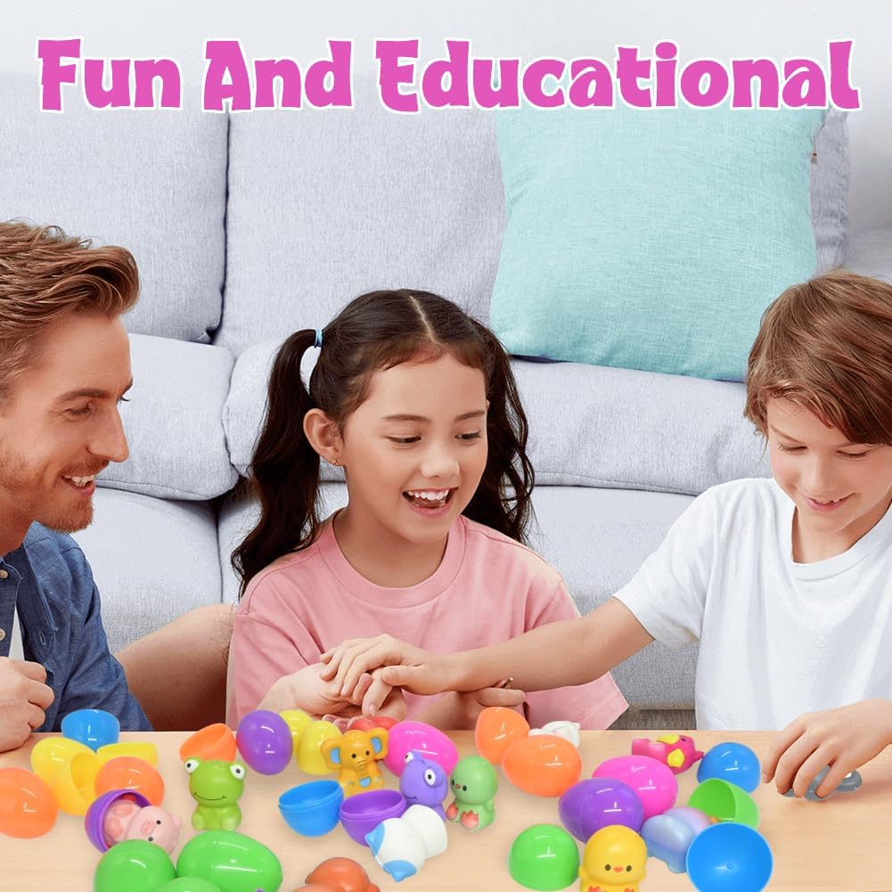 24 PCS Easter Squishy Toys Prefilled Slow Rising Eggs Set