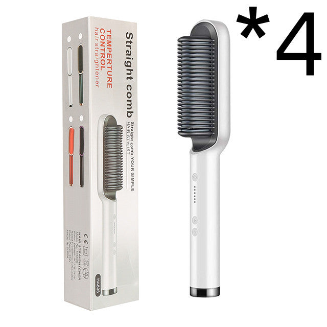 2 In 1 Hair Straightener Hot Comb Curling Tong Electric Brush