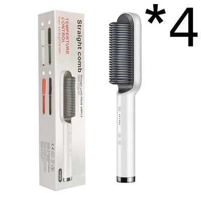 2 In 1 Hair Straightener Hot Comb Curling Tong Electric Brush