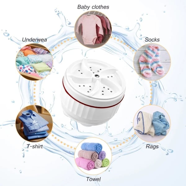 Mini Washing Machine And Dishwasher Compact Portable Laundry Cleaner