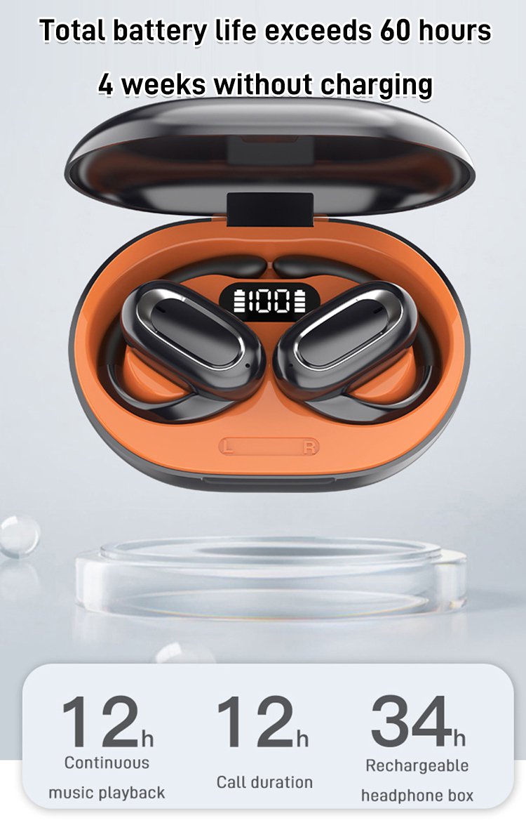 3D Surround Bluetooth Headphones Open Ear Wireless Sound