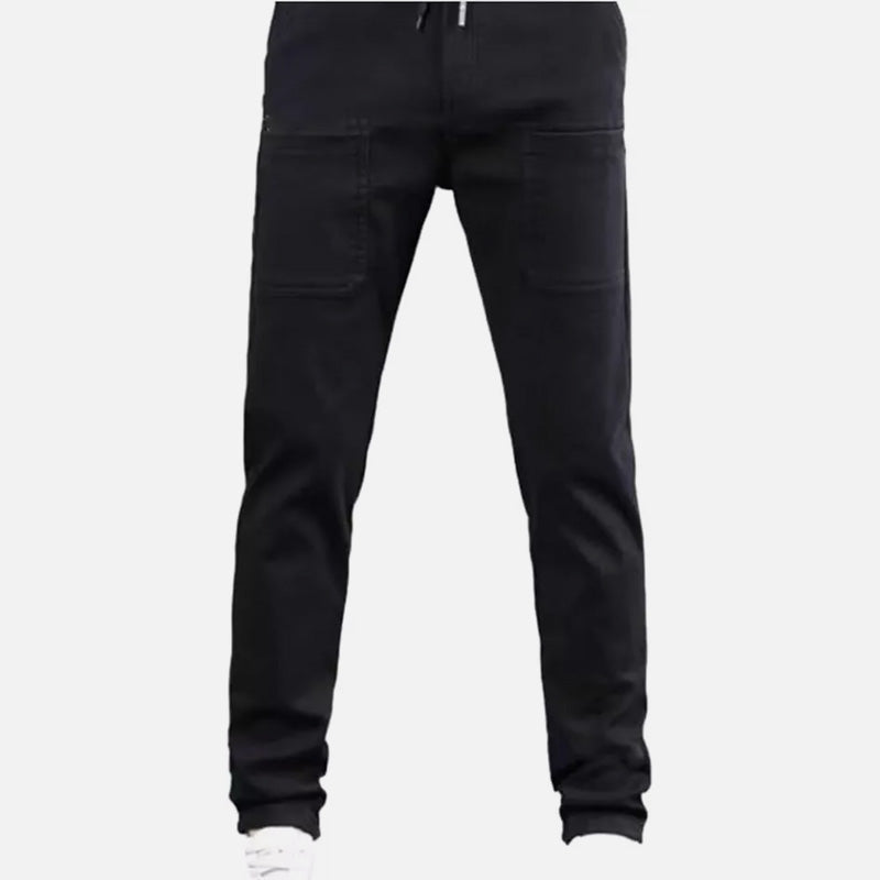 Stretch Cargo Pants With Multiple Pockets And High Stretch Fabric