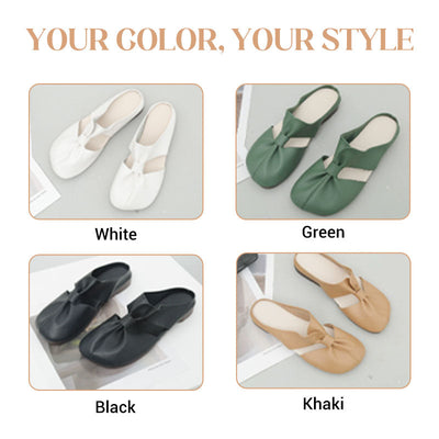 Women's Knot Mules Soft Sole Comfortable Casual Slip-On Shoes