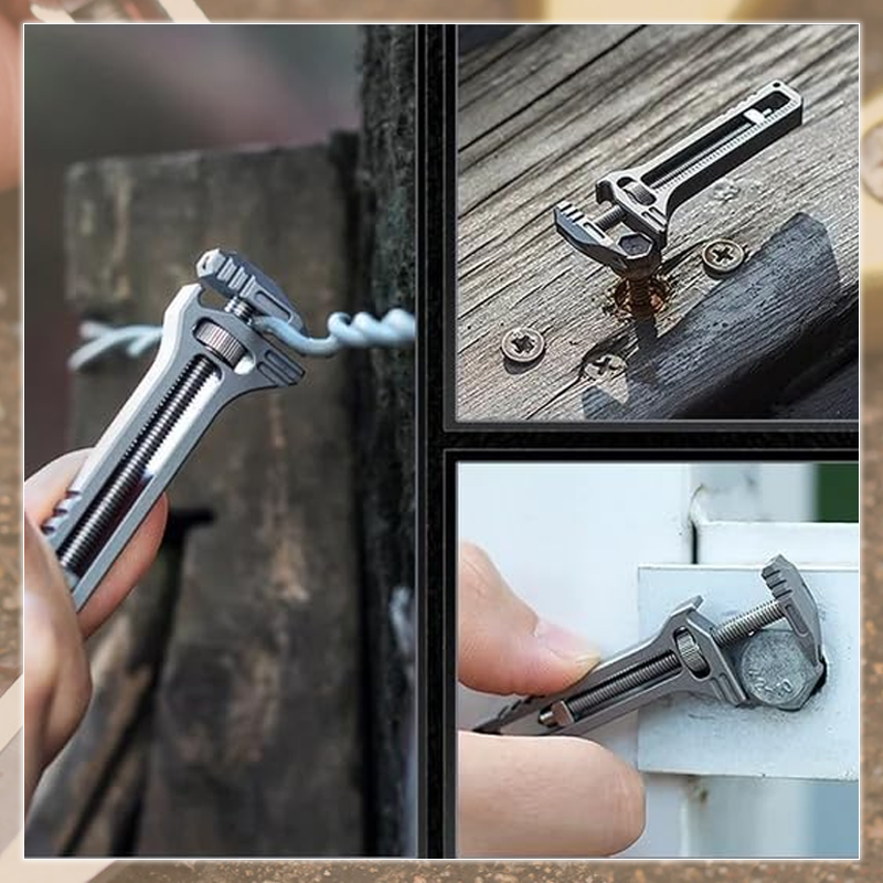 Compact Titanium Multitool With Durable Tools For Everyday Use