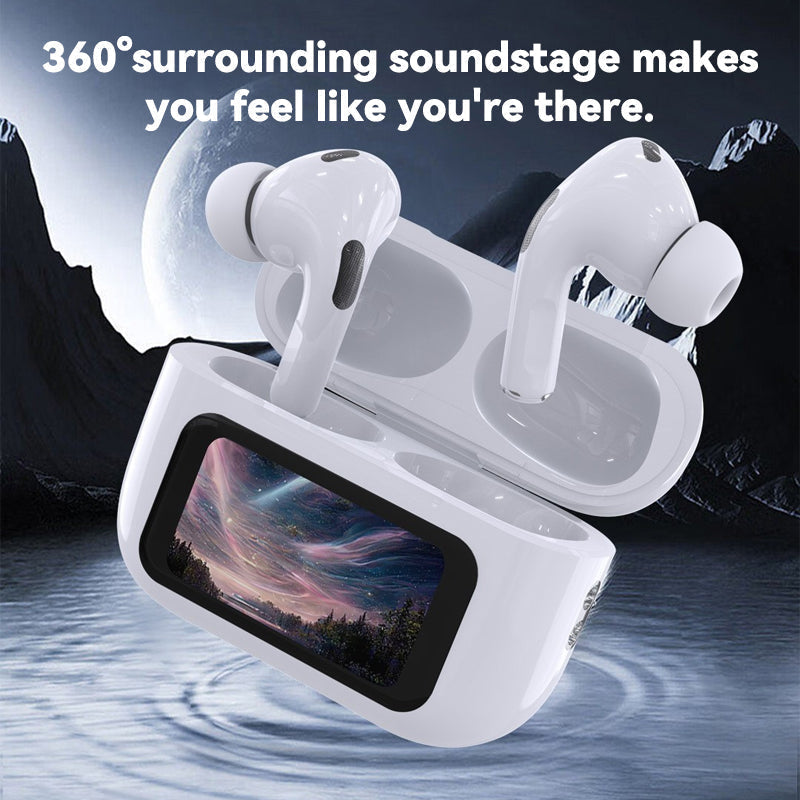In-ear Bluetooth Earphones With Screen Display And Clear Sound