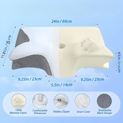 Orthopedic Memory Foam Pillow For Neck Support And Pain Relief