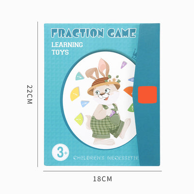 Magnetic Fraction Disk Demonstrator Educational Math Teaching Tool
