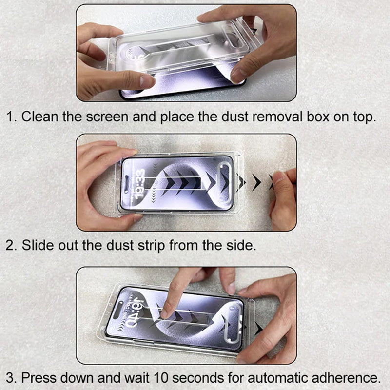 Silk Screen Tempered Screen Protector Dust-Free Clear Film