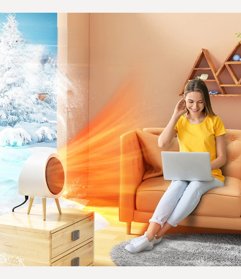 Portable Electric Fan Heater Energy Saving Home Office Warmer