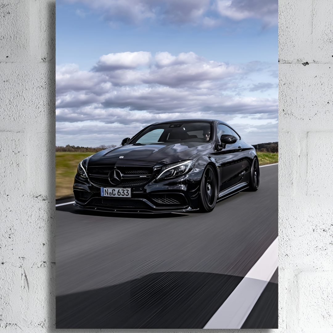 LED Car Wall Art Canvas Modern Lighted Vehicle Wall Decor
