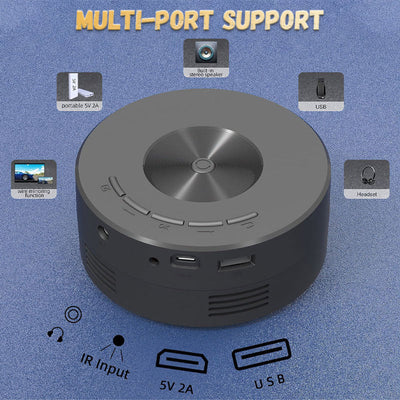 Mini LED Projector Portable Compact Home Theater Cinema Device