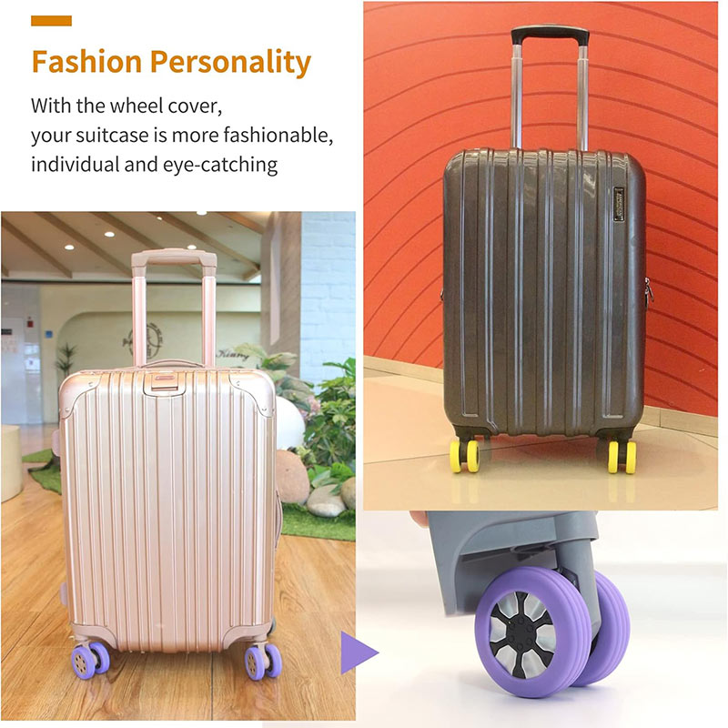 Silicone Luggage Wheel Cover Protective Case For Travel Rolls