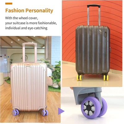 Silicone Luggage Wheel Cover Protective Case For Travel Rolls
