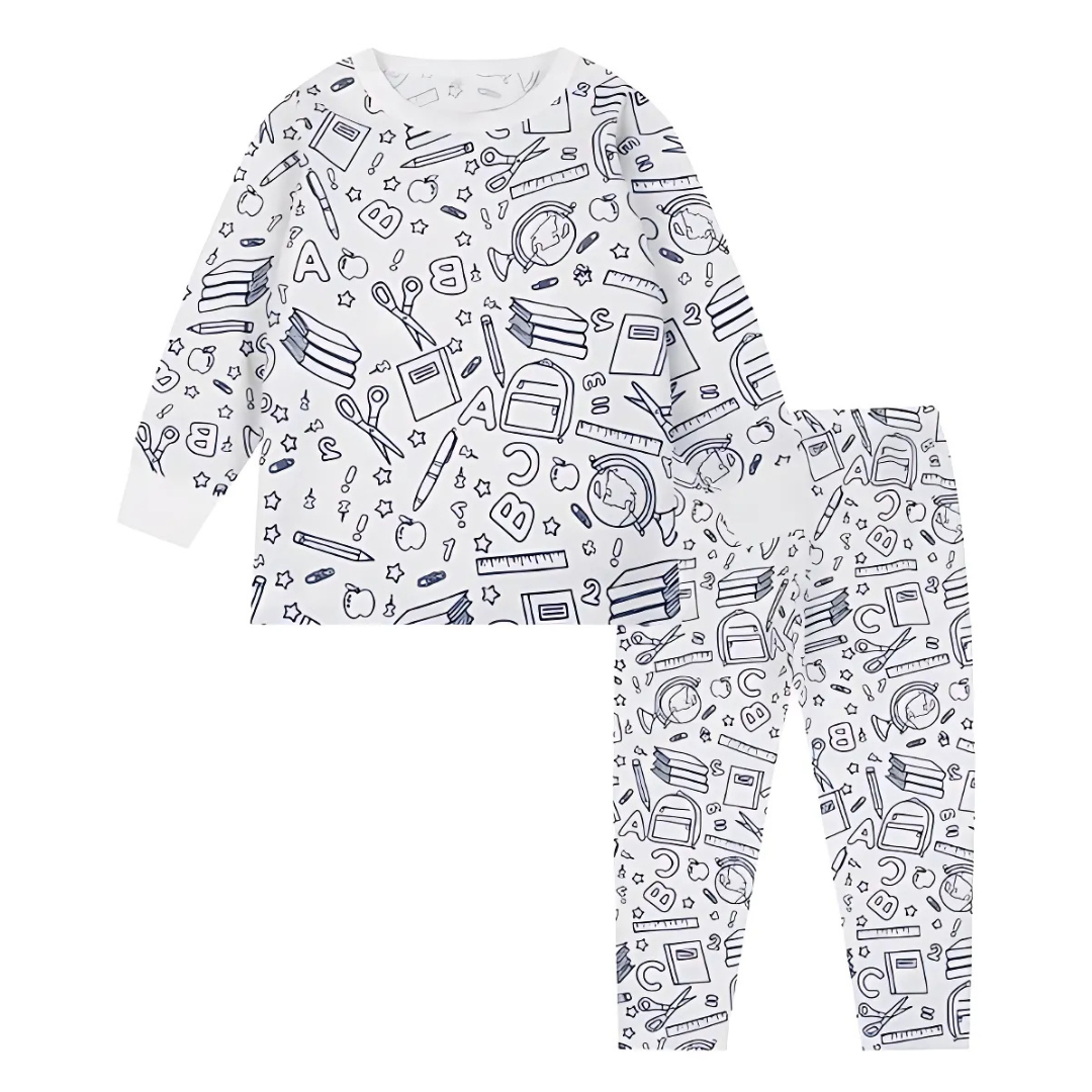 DIY Coloring Pajamas For Kids Creative Fun Wearable Art Set