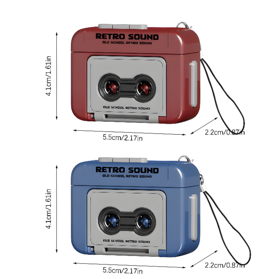 Mini Cassette Player Keychain Retro Style Portable Accessory