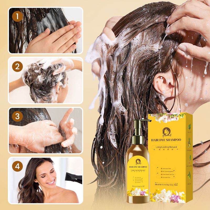 Long Lasting Natural Hair Dye Shampoo For Vibrant Color Results