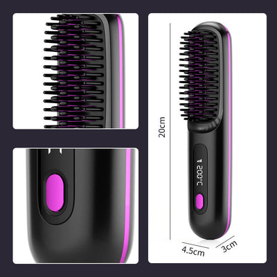 Wireless Hair Straightener Cordless Portable Fast Heating Styling Tool