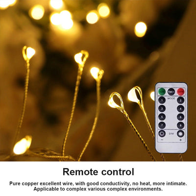 Copper Wire Light String Firecracker Style Decorative Lights