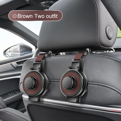 Car Seat Headrest Hook With Cup Holder Multi-Functional Organizer