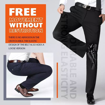 Men's Stretch Pants Classic Comfortable Fit Flexible Fabric