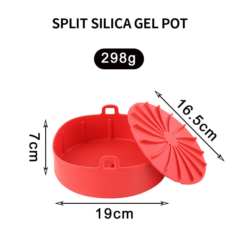 2-in-1 Air Fryer Silicone Pot For Easy Cooking And Baking