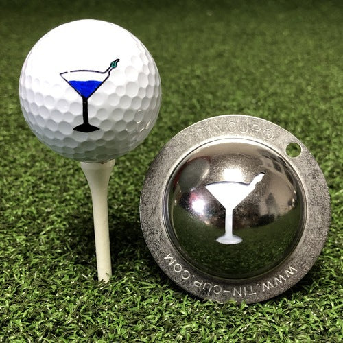 Stainless Steel Golf Ball Marker With Tin Cup Design