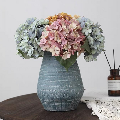 3d Hydrangea Artificial Flower Realistic Decorative Bloom