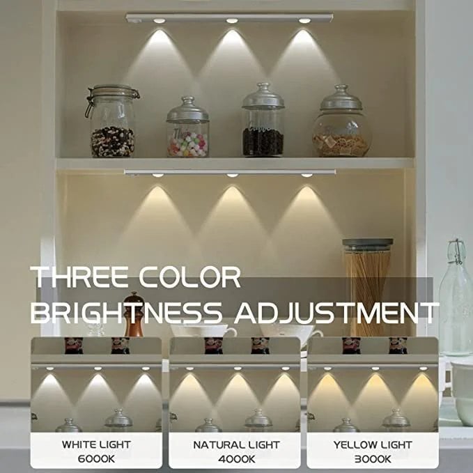 LED Motion Sensor Cabinet Light USB Rechargeable Wireless Lamp