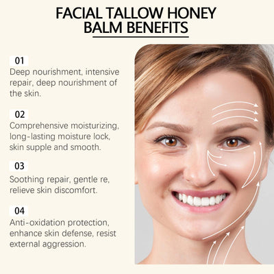 Tallow Honey Body Balm Nourishing Moisturizing Skin Cream