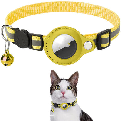 Reflective Airtag Collar Waterproof Nylon Holder Case For Pets