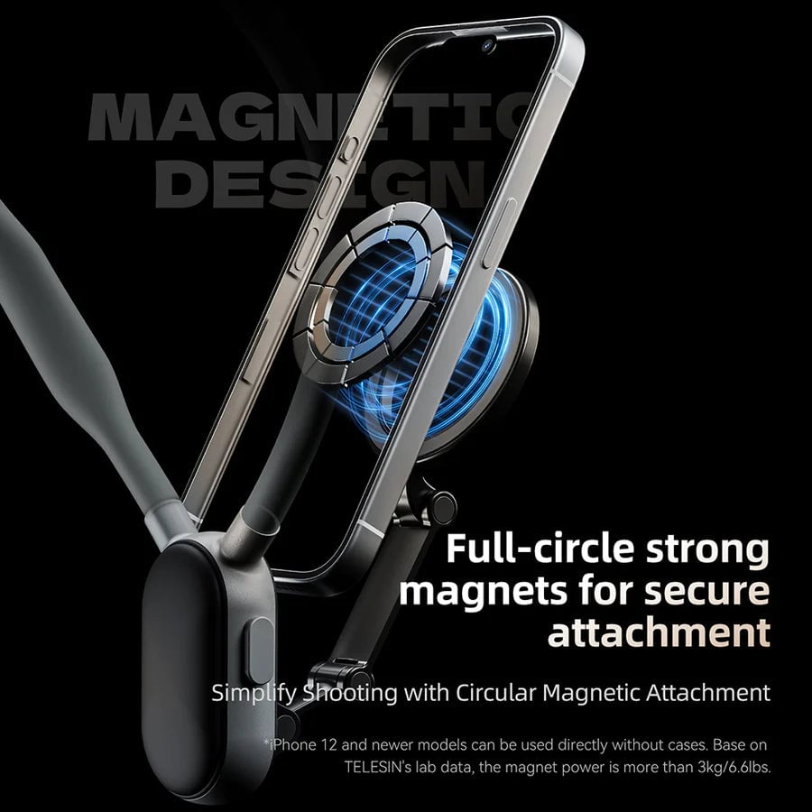 Magnetic Neck Mount For Phones Hands Free Convenient Holder
