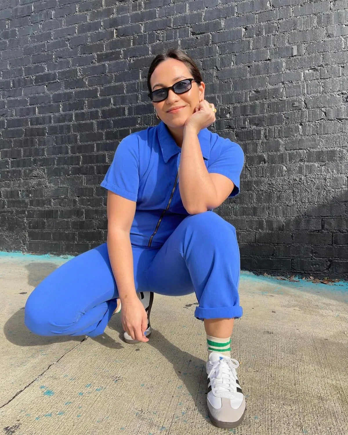 Cropped Utility Jumpsuit Stylish Casual Sleeveless Pocket Design