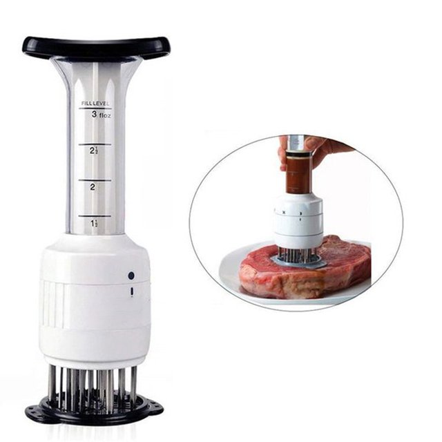 2-in-1 Meat Tenderizer And Marinade Injector Tool