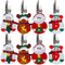 Christmas Cutlery Holder 8 Pieces Festive Tableware Caddy Set