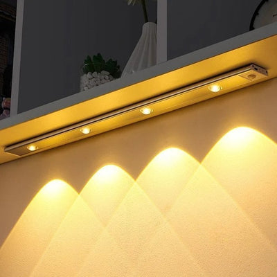 LED Motion Sensor Cabinet Light USB Rechargeable Wireless Lamp