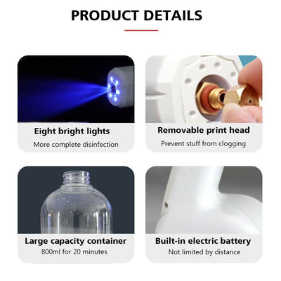 Rechargeable Atomization Disinfection Spray For Efficient Sanitizing