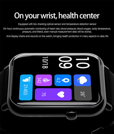 Smart Waterproof Watch With Fitness Tracker And Heart Rate Monitor
