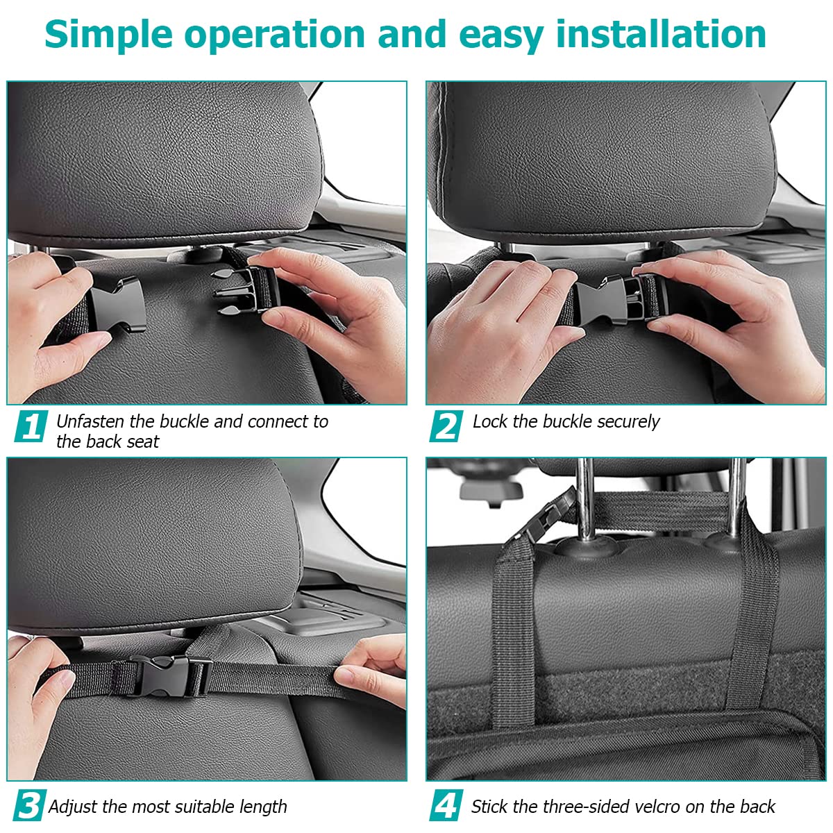 AICEL Car Trunk Organizer 9 Large Storage Bags Waterproof With Lids