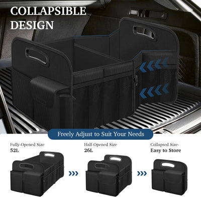 Femuar Car Trunk Organizer Large Capacity Waterproof Collapsible Storage