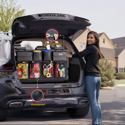 SURDOCA Car Trunk Organizer Super Capacity SUV Storage Upgrade