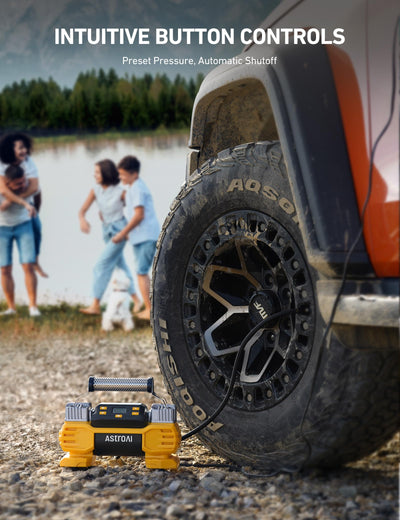 AstroAI Portable Tire Inflator Pump 160 PSI Dual Motors Dual Cylinders