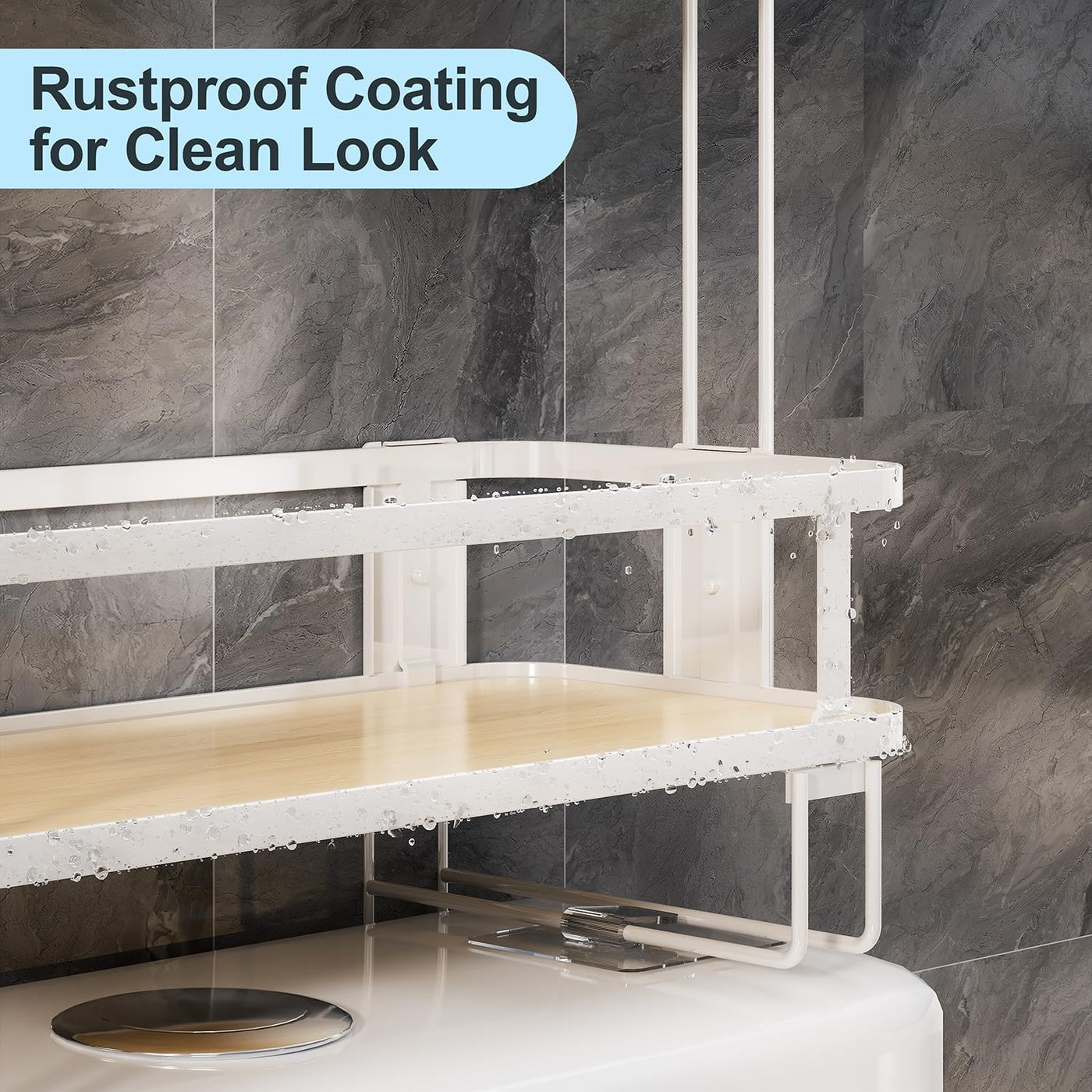 Over The Toilet Storage Shelf Bathroom Organizer Large Capacity